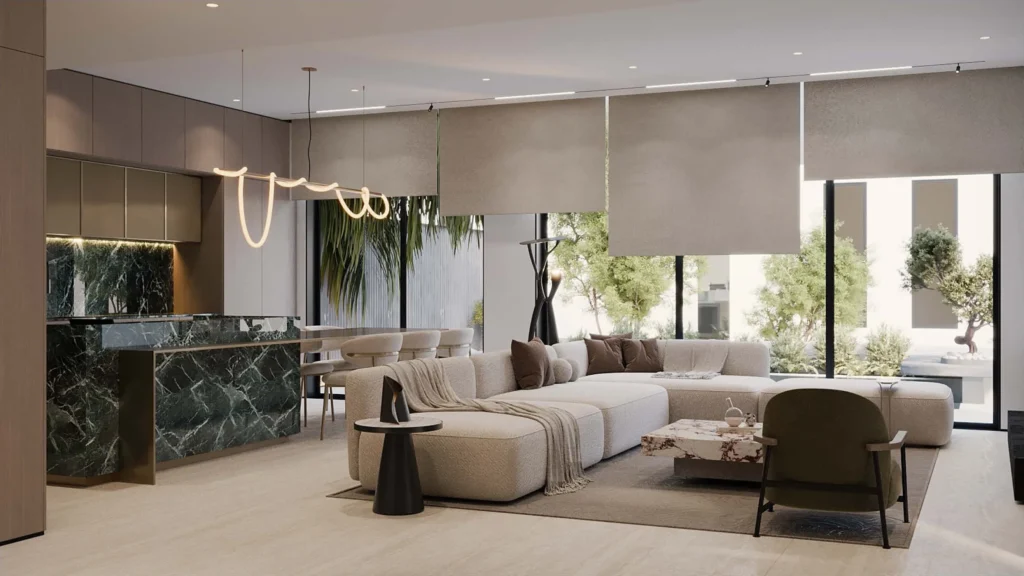 luxury living room interior Dubai